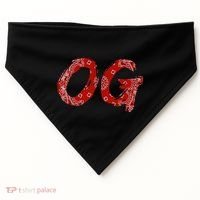 Og Original Gangster Compton Red Bandana USA-Made Doggie Bandana thumb 0