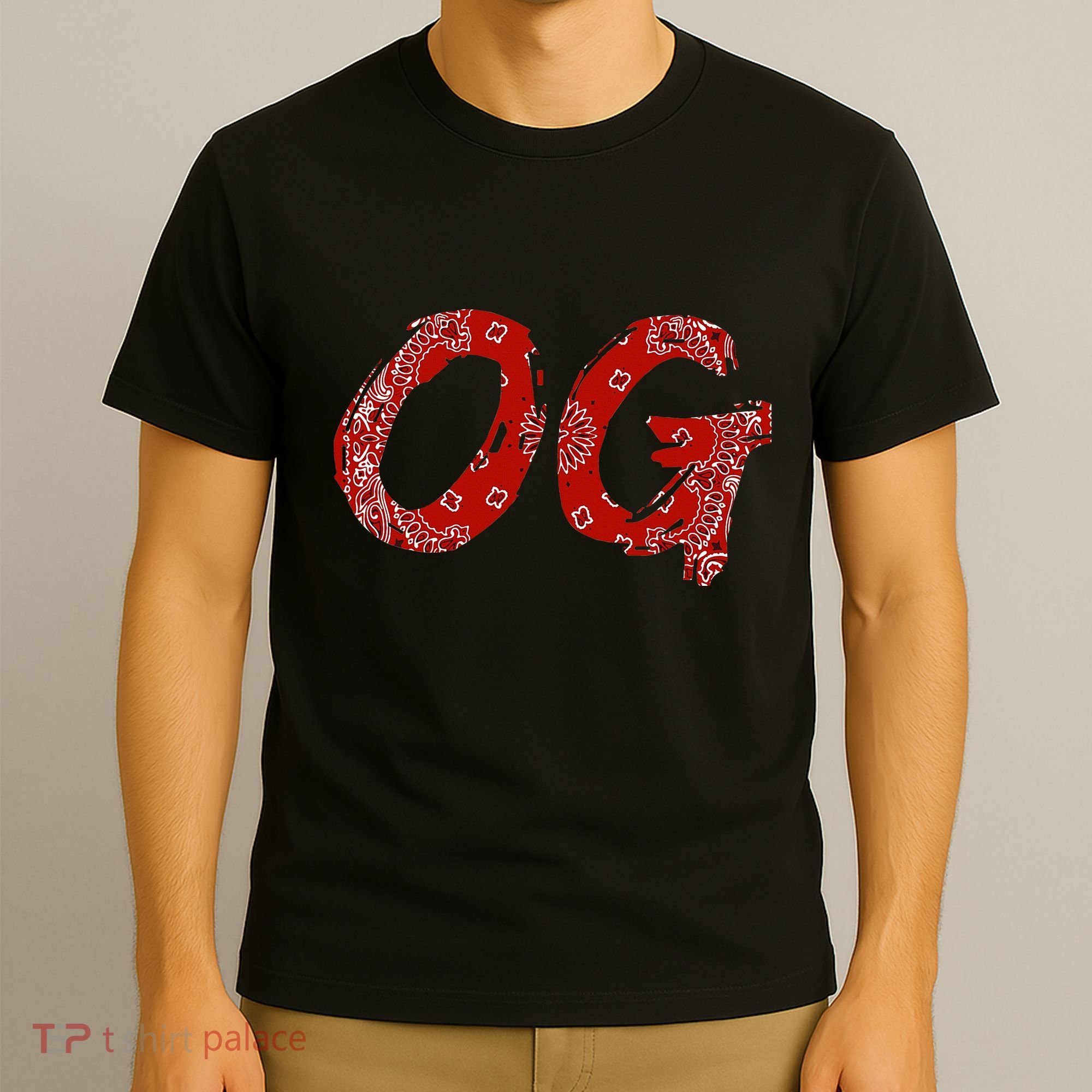 Og Original Gangster Compton Red Bandana T-Shirt