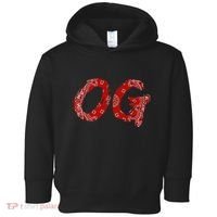 Og Original Gangster Compton Red Bandana Toddler Hoodie thumb 0