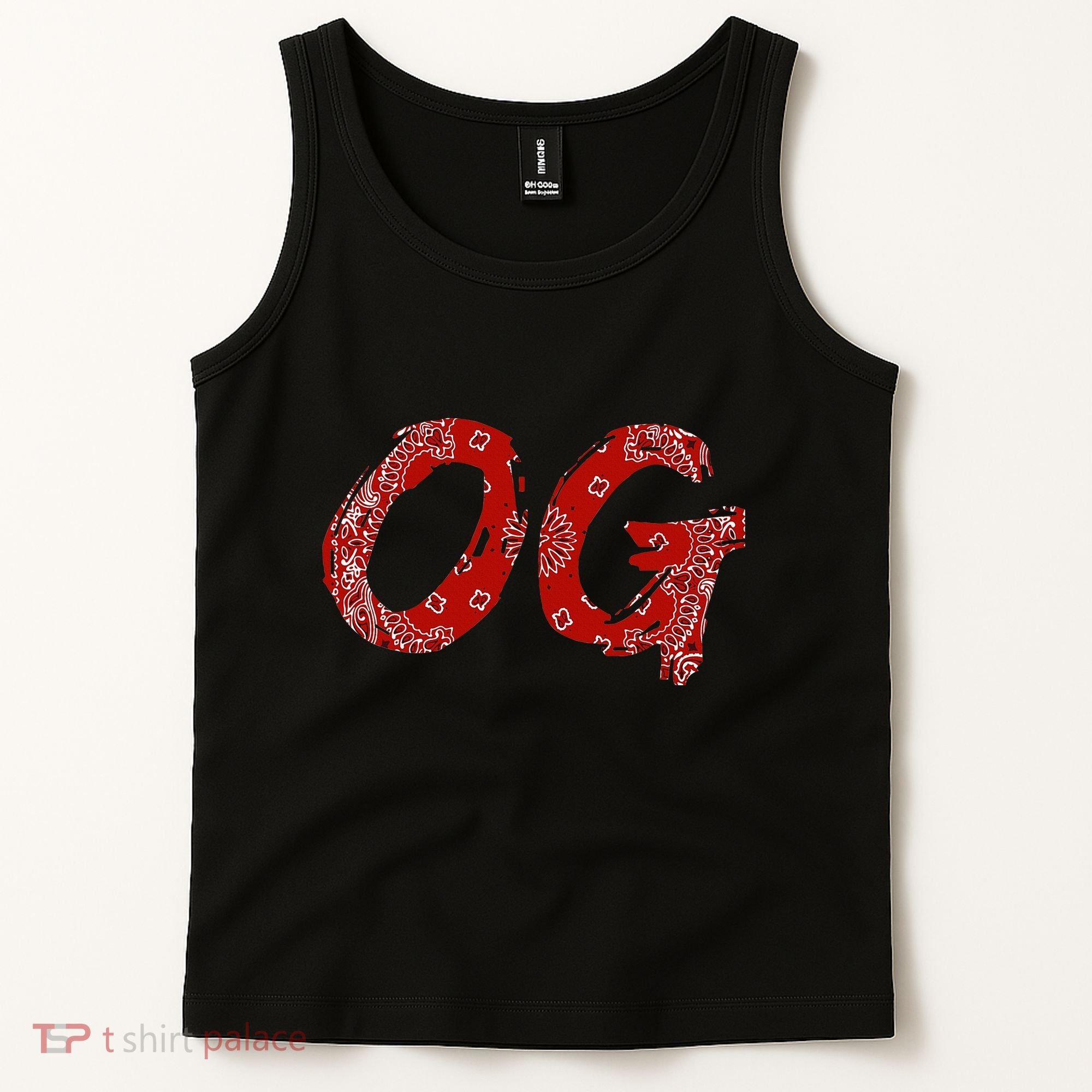 Og Original Gangster Compton Red Bandana Tank Top