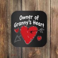 Owner Of Grannys Heart Cute Gift Coaster thumb 0