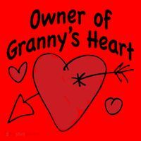 Owner Of Grannys Heart Cute Gift Santa Hat thumb 1