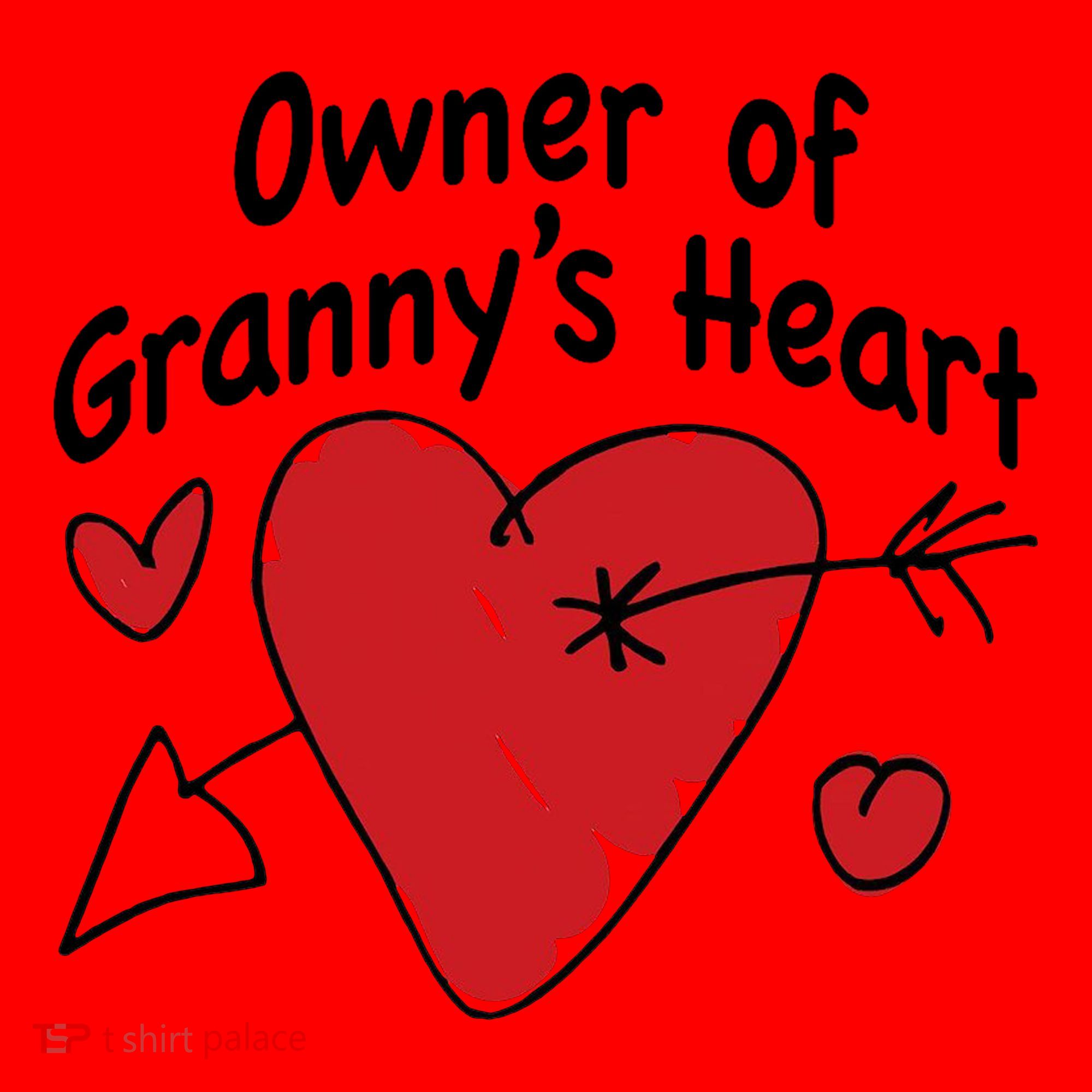 Owner Of Grannys Heart Cute Gift Santa Hat