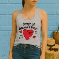 Owner Of Grannys Heart Cute Gift Women's Tank Top thumb 2
