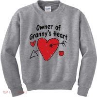 Owner Of Grannys Heart Cute Gift Kids Sweatshirt thumb 0