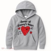 Owner Of Grannys Heart Cute Gift Kids Hoodie thumb 0