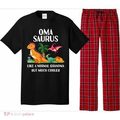 Omasaurus Oma Grandma Saurus Dinosaur Matching Cool Gift Pajama Set