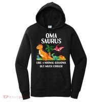 Omasaurus Oma Grandma Saurus Dinosaur Matching Cool Gift Women's Hoodie thumb 0
