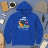 Omasaurus Oma Grandma Saurus Dinosaur Matching Cool Gift Hoodie thumb 3