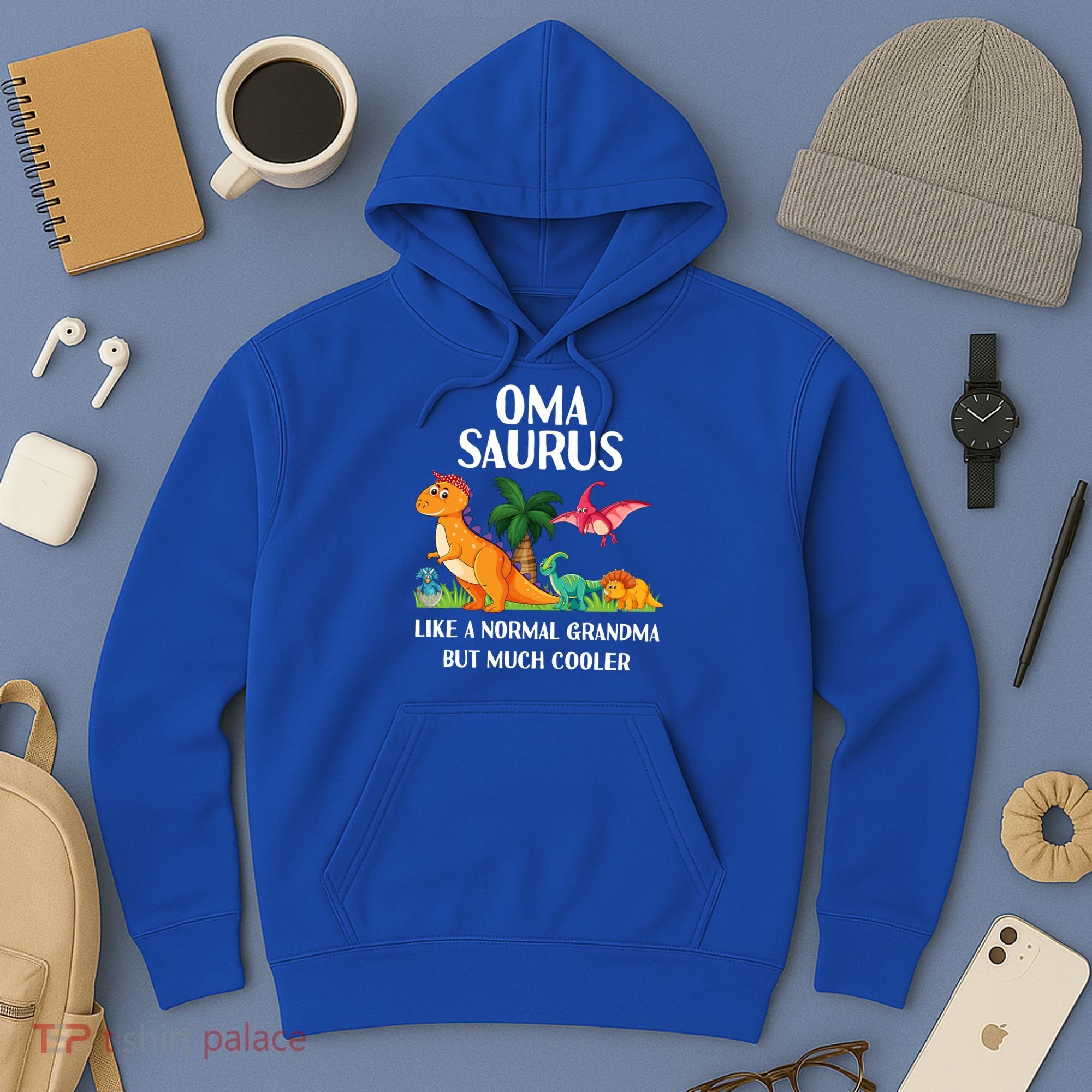 Omasaurus Oma Grandma Saurus Dinosaur Matching Cool Gift Hoodie