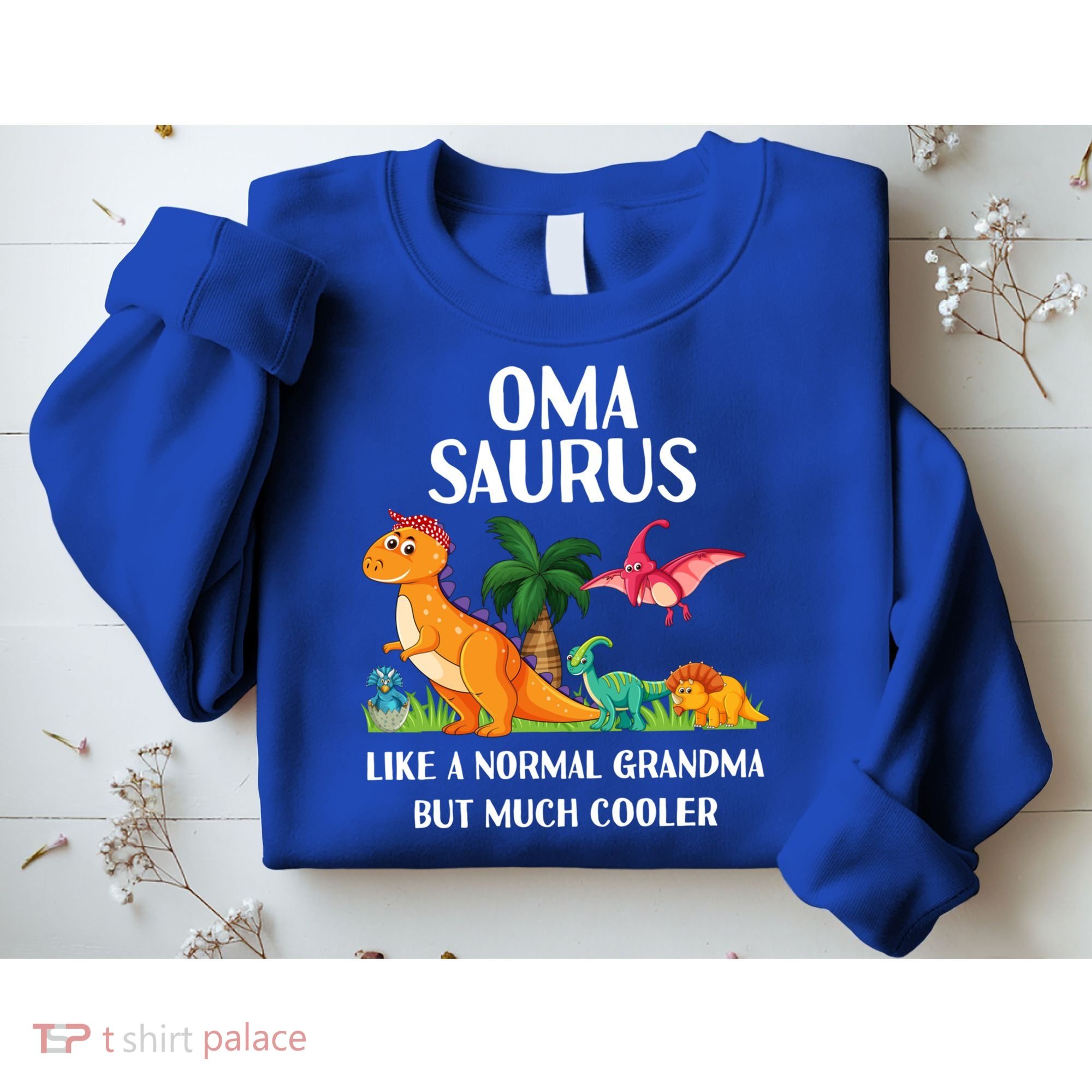 Omasaurus Oma Grandma Saurus Dinosaur Matching Cool Gift Sweatshirt