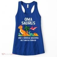 Omasaurus Oma Grandma Saurus Dinosaur Matching Cool Gift Women's Tank Top thumb 0
