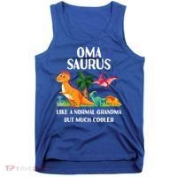 Omasaurus Oma Grandma Saurus Dinosaur Matching Cool Gift Tank Top thumb 0