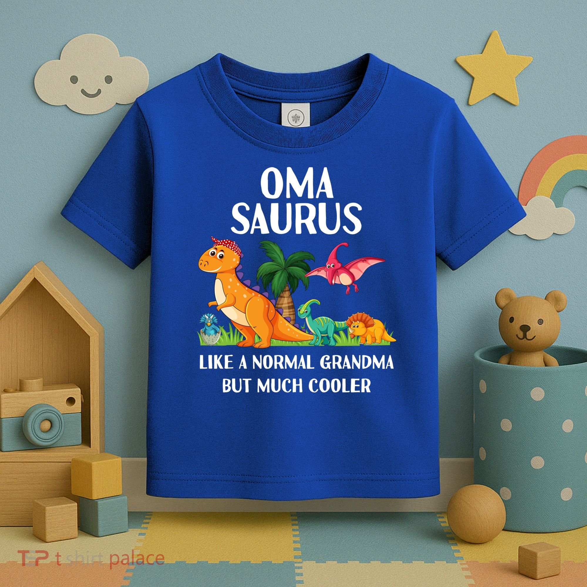 Omasaurus Oma Grandma Saurus Dinosaur Matching Cool Gift Toddler T-Shirt