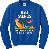 Omasaurus Oma Grandma Saurus Dinosaur Matching Cool Gift Kids Sweatshirt thumb 0