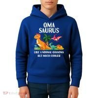 Omasaurus Oma Grandma Saurus Dinosaur Matching Cool Gift Kids Hoodie thumb 4