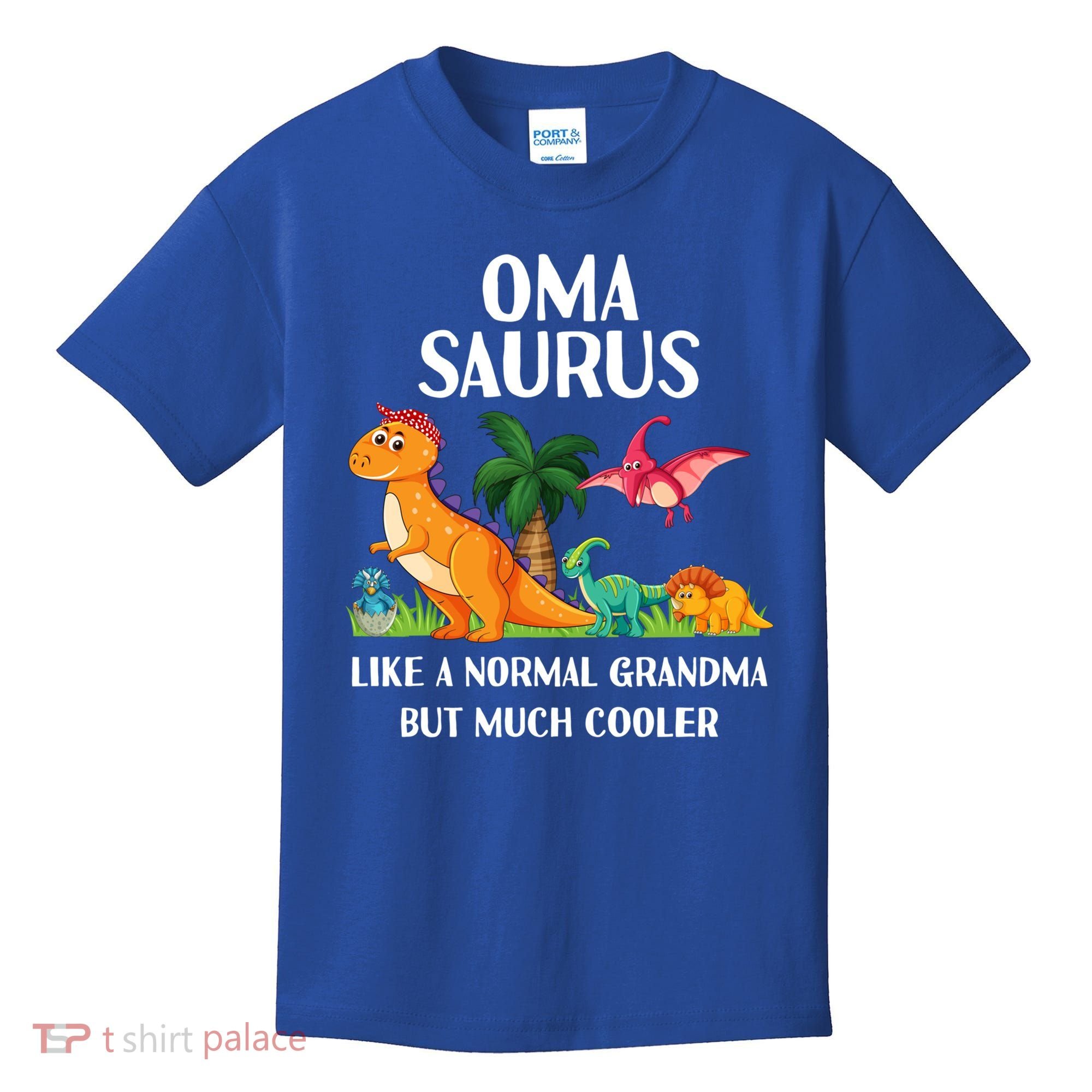 Omasaurus Oma Grandma Saurus Dinosaur Matching Cool Gift Kids T-Shirt