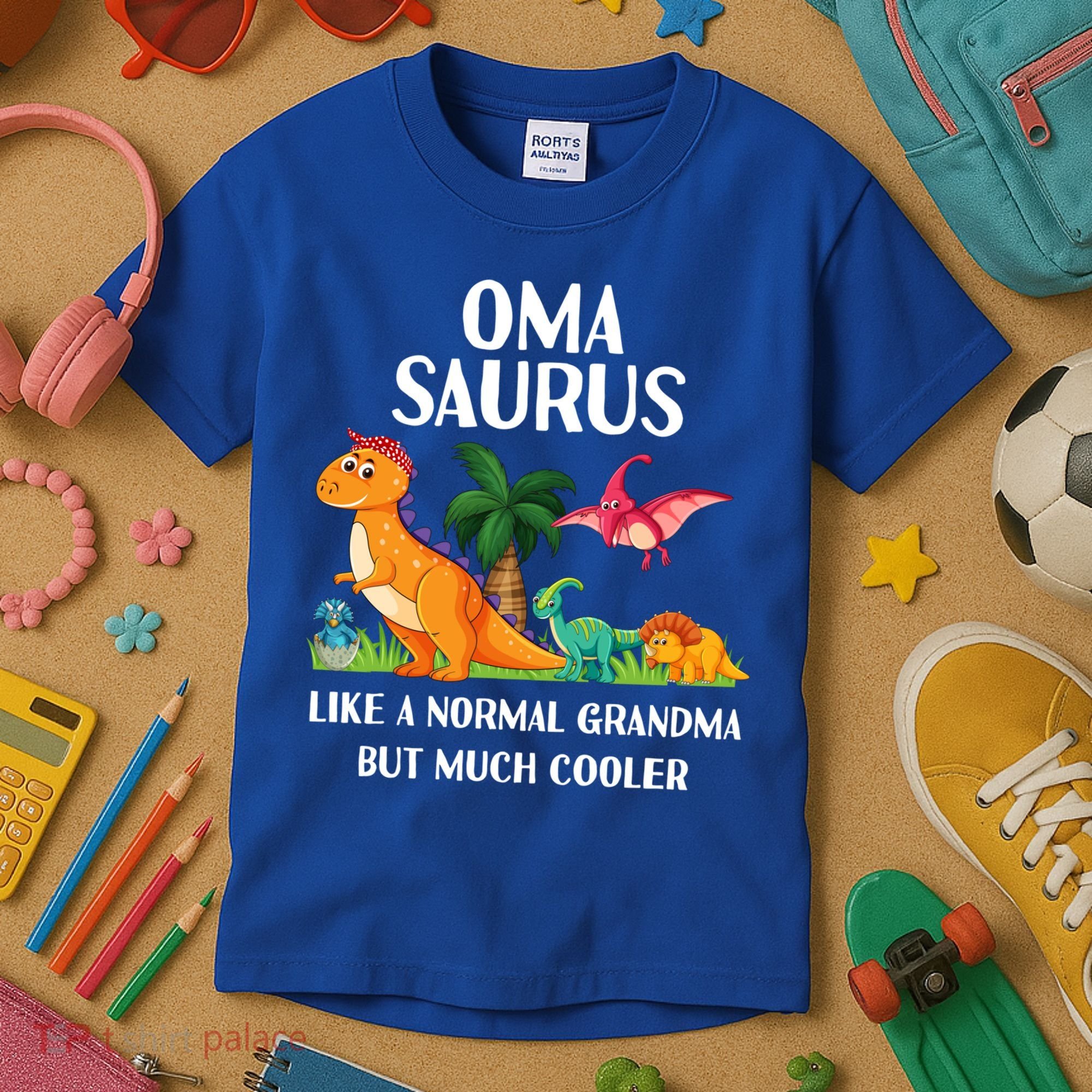 Omasaurus Oma Grandma Saurus Dinosaur Matching Cool Gift Kids T-Shirt