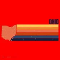 Retro Vintage Ohio Santa Hat thumb 1