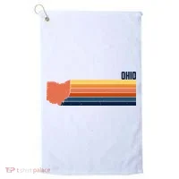 Retro Vintage Ohio Golf Towel thumb 0
