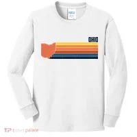 Retro Vintage Ohio Kids Long Sleeve Shirt thumb 0
