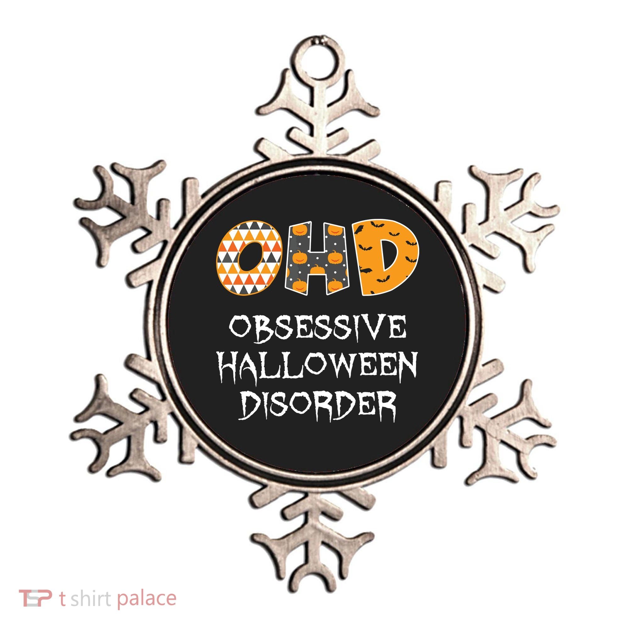 O.H.D. Obsessive Halloween Disorder Halloween Ornament