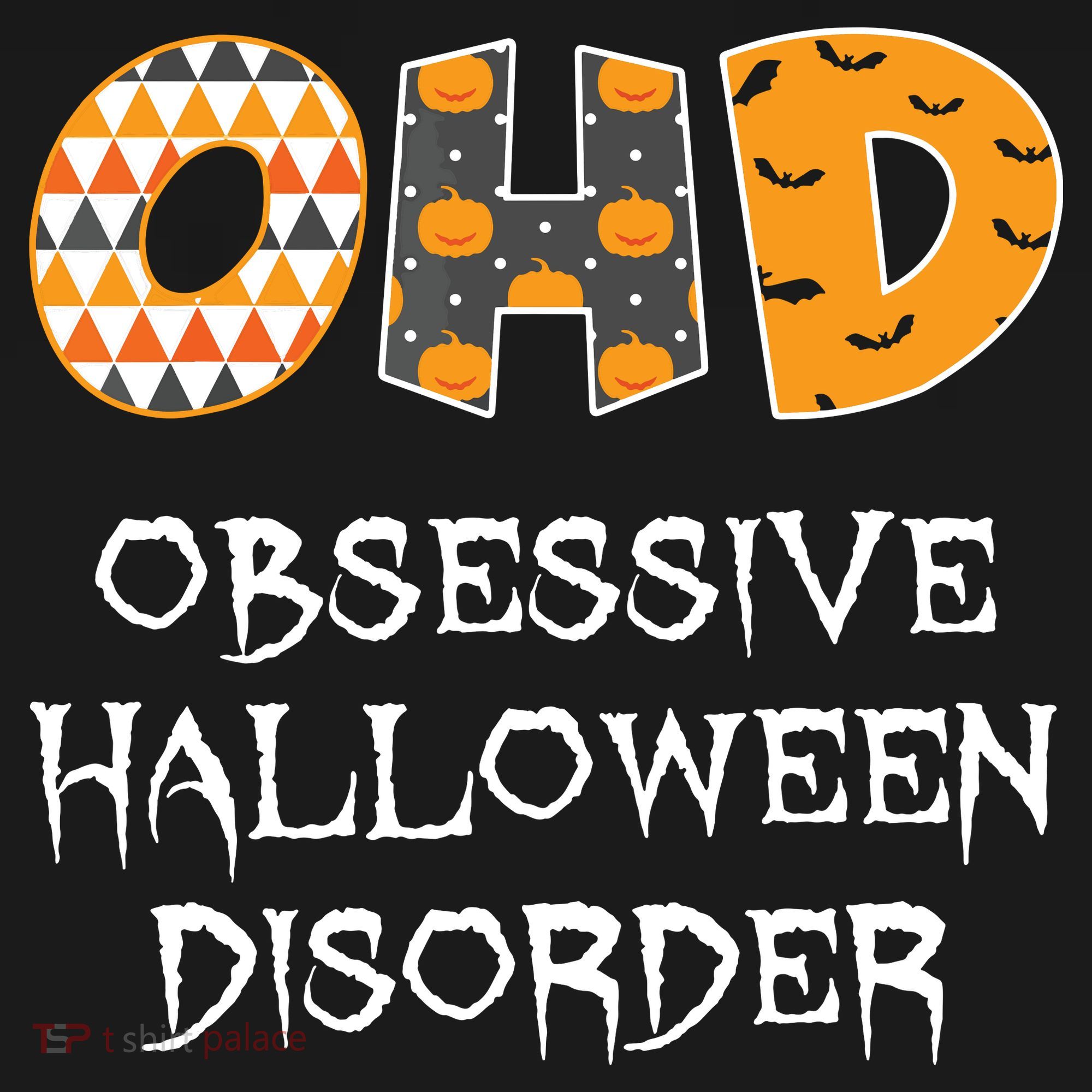 O.H.D. Obsessive Halloween Disorder Halloween Ornament