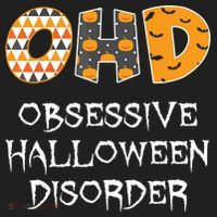 O.H.D. Obsessive Halloween Disorder Halloween Plastic Christmas Ball Ornament thumb 1
