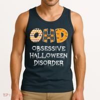 O.H.D. Obsessive Halloween Disorder Halloween Tank Top thumb 3