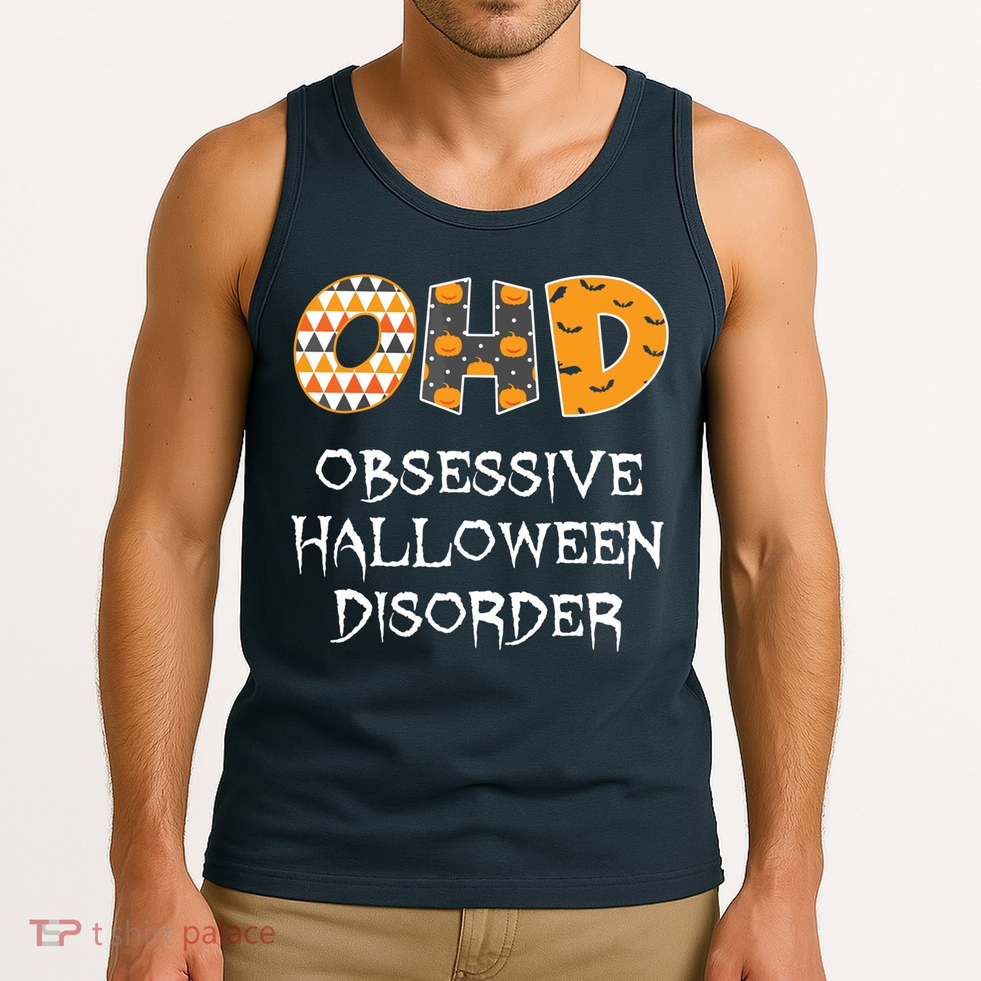 O.H.D. Obsessive Halloween Disorder Halloween Tank Top