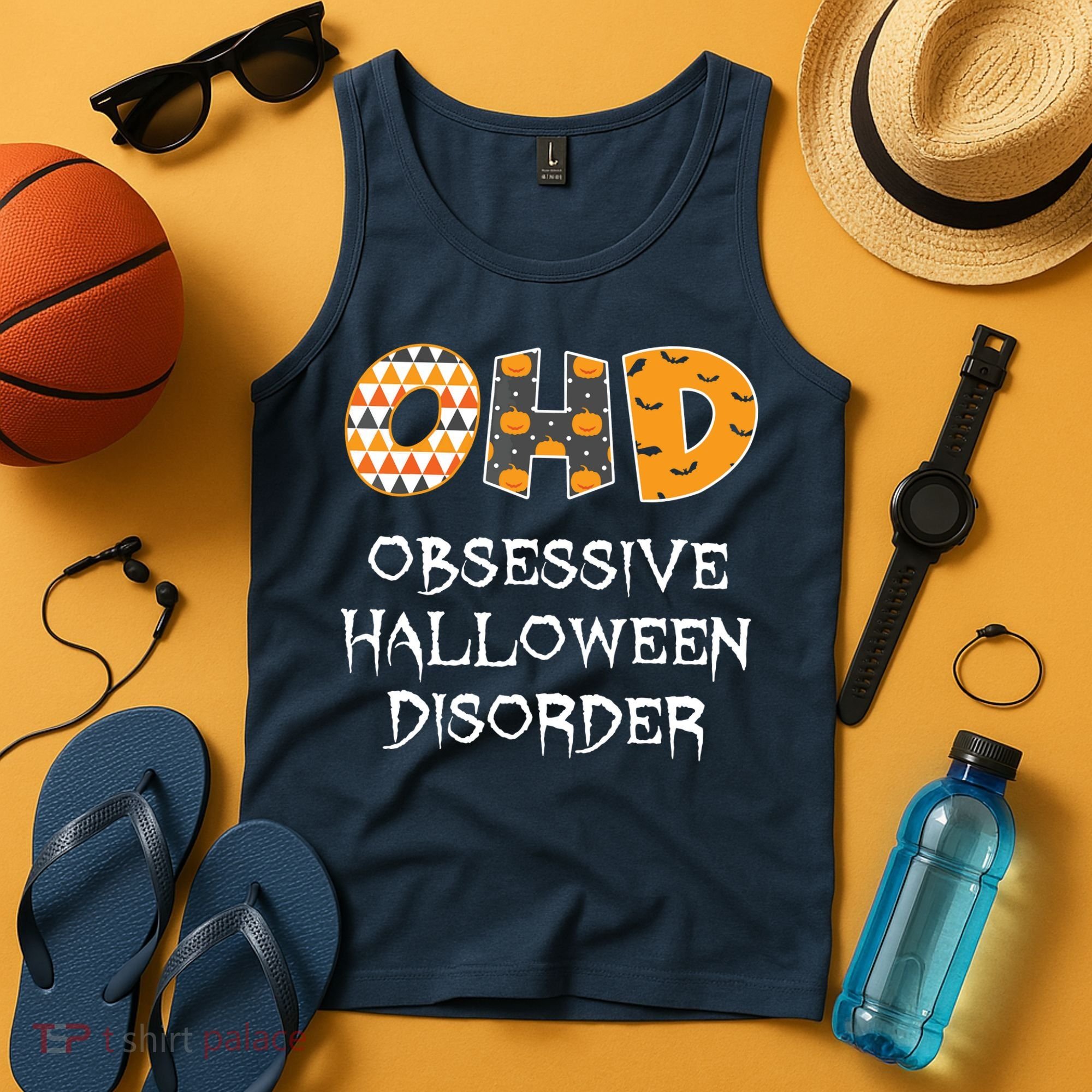 O.H.D. Obsessive Halloween Disorder Halloween Tank Top