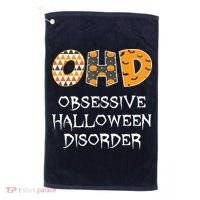 O.H.D. Obsessive Halloween Disorder Halloween Golf Towel thumb 0