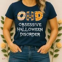 O.H.D. Obsessive Halloween Disorder Halloween Women's T-Shirt thumb 2
