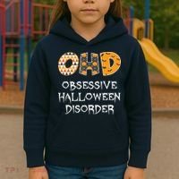 O.H.D. Obsessive Halloween Disorder Halloween Kids Hoodie thumb 3