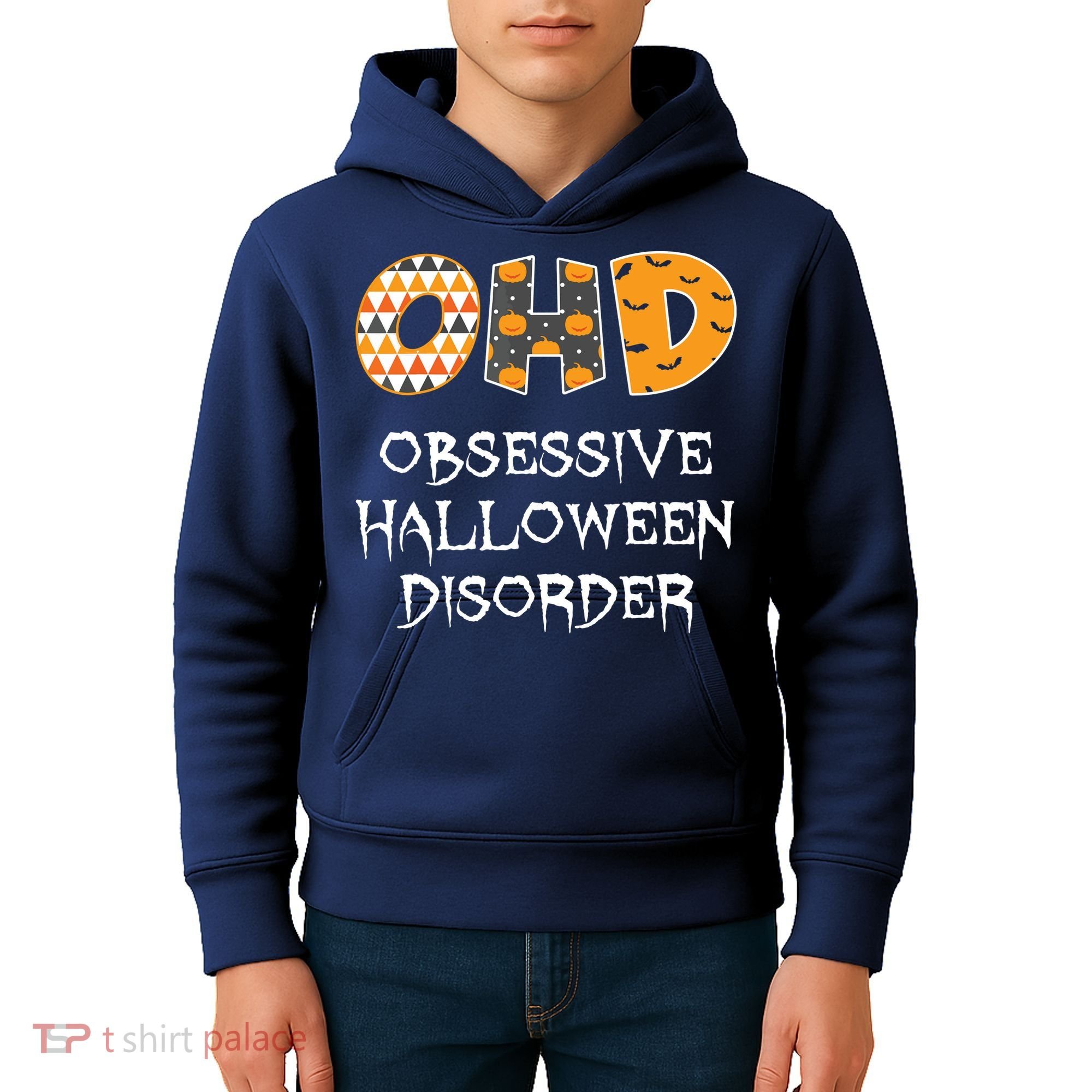 O.H.D. Obsessive Halloween Disorder Halloween Kids Hoodie