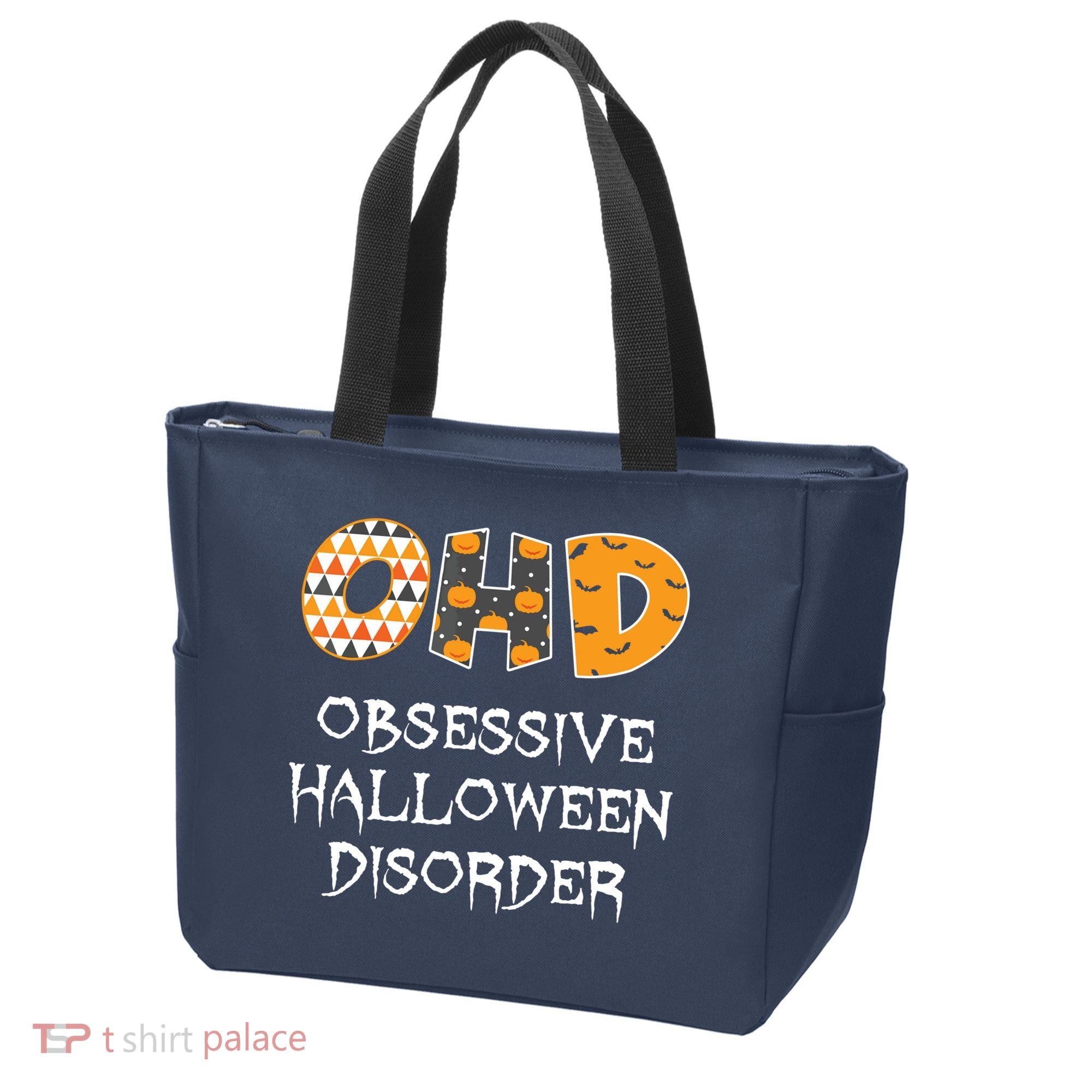 O.H.D. Obsessive Halloween Disorder Halloween Tote Bag