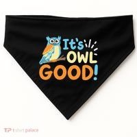 Owl Owls ItS Owl Good USA-Made Doggie Bandana thumb 0