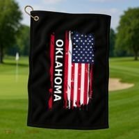 Oklahoma Golf Towel thumb 1