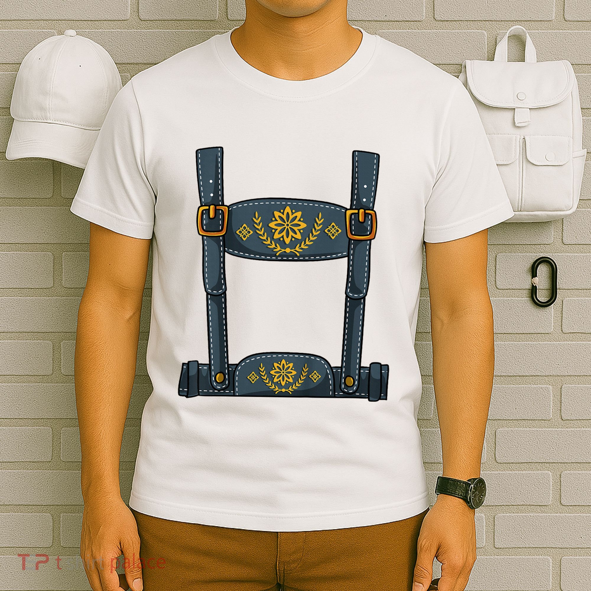 Oktoberfest Outfit Lederhosen Costume T-Shirt