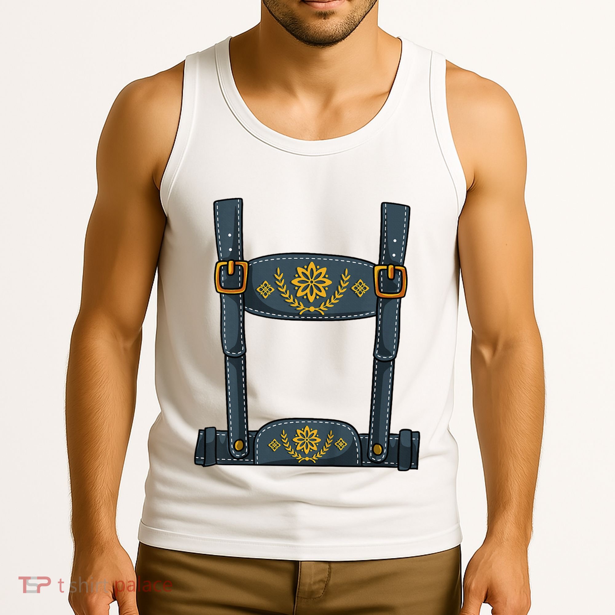 Oktoberfest Outfit Lederhosen Costume Tank Top