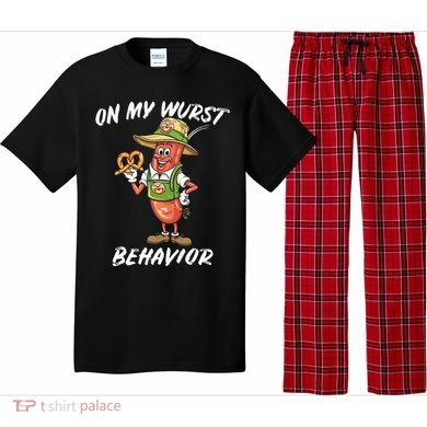 Oktoberfest On My Wurst Behavior Pajama Set