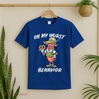Oktoberfest On My Wurst Behavior T-Shirt thumb 2