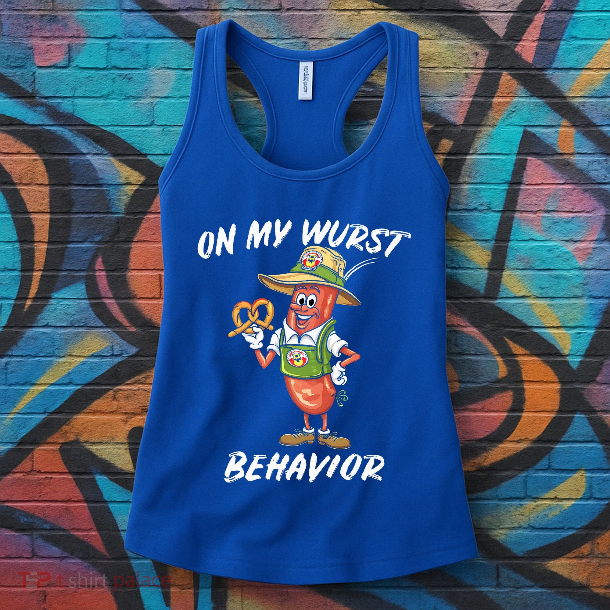 Oktoberfest On My Wurst Behavior Women's Tank Top
