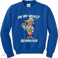 Oktoberfest On My Wurst Behavior Kids Sweatshirt thumb 0