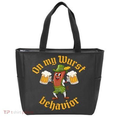 Oktoberfest On My Wurst Behavior Funny German Bag