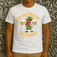 Oktoberfest On My Wurst Behavior Funny German T-Shirt thumb 3
