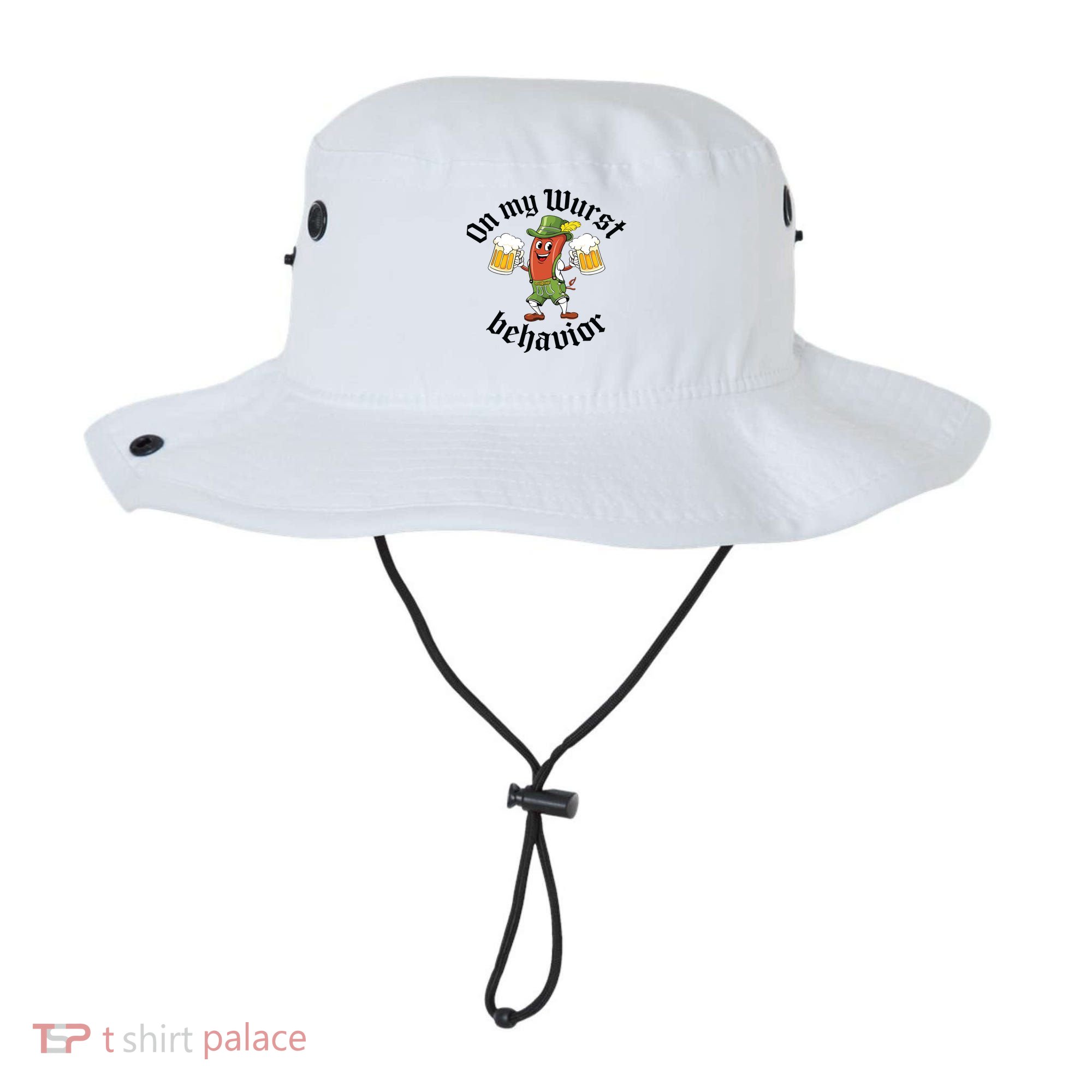 Oktoberfest On My Wurst Behavior Funny German Bucket Hat