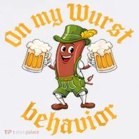 Oktoberfest On My Wurst Behavior Funny German Beanie thumb 2
