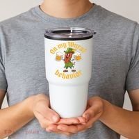 Oktoberfest On My Wurst Behavior Funny German Tumbler thumb 2