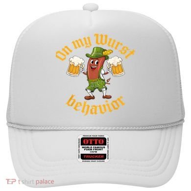 Oktoberfest On My Wurst Behavior Funny German Hat